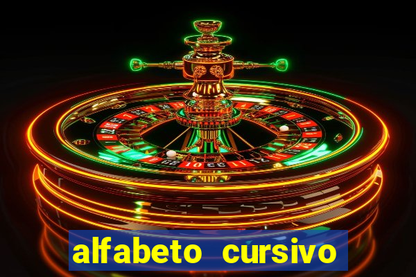 alfabeto cursivo para treinar caligrafia